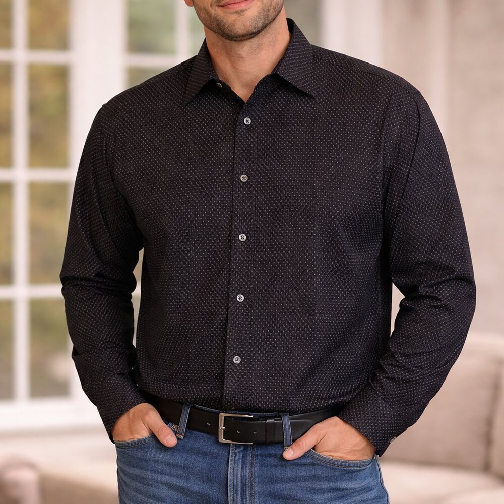 NWT George Long Sleeve Shirt XXL/2XG - Picture 2 of 8